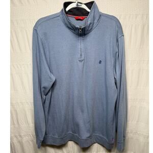Izod Men's 1/4 Zip Pullover, Light Blue, Size XL